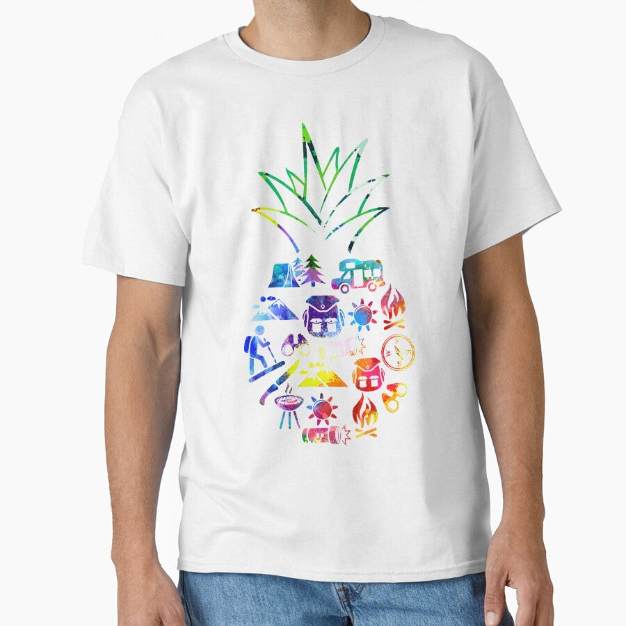 Camping pineapple watercolor by aggiexnjoz T-Shirts, Hoodie, Sweatshirt | BlankRebels.com (Image 1)
