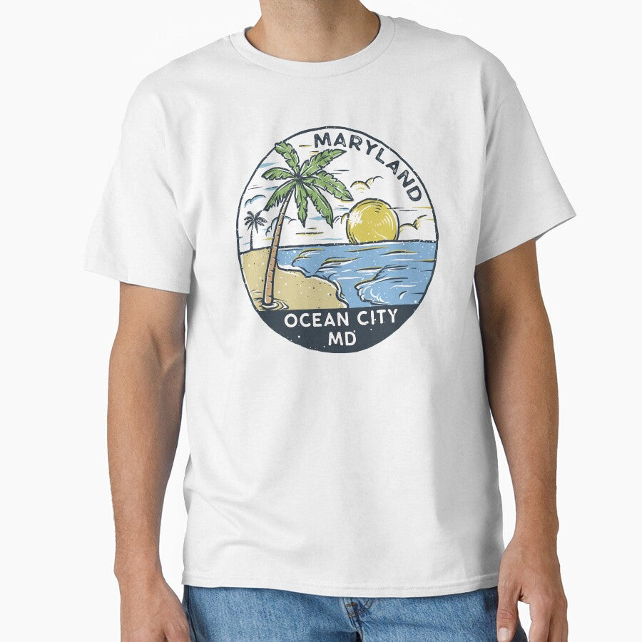 Ocean City Maryland Vintage by KrisSidDesigns T-Shirts, Hoodie, Sweatshirt | BlankRebels.com (Image 1)