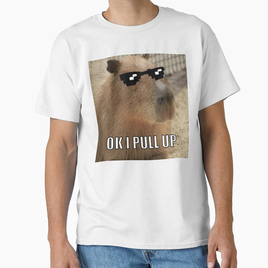 Capybara Ok I Pull Up T-Shirts, Hoodie, Sweatshirt
