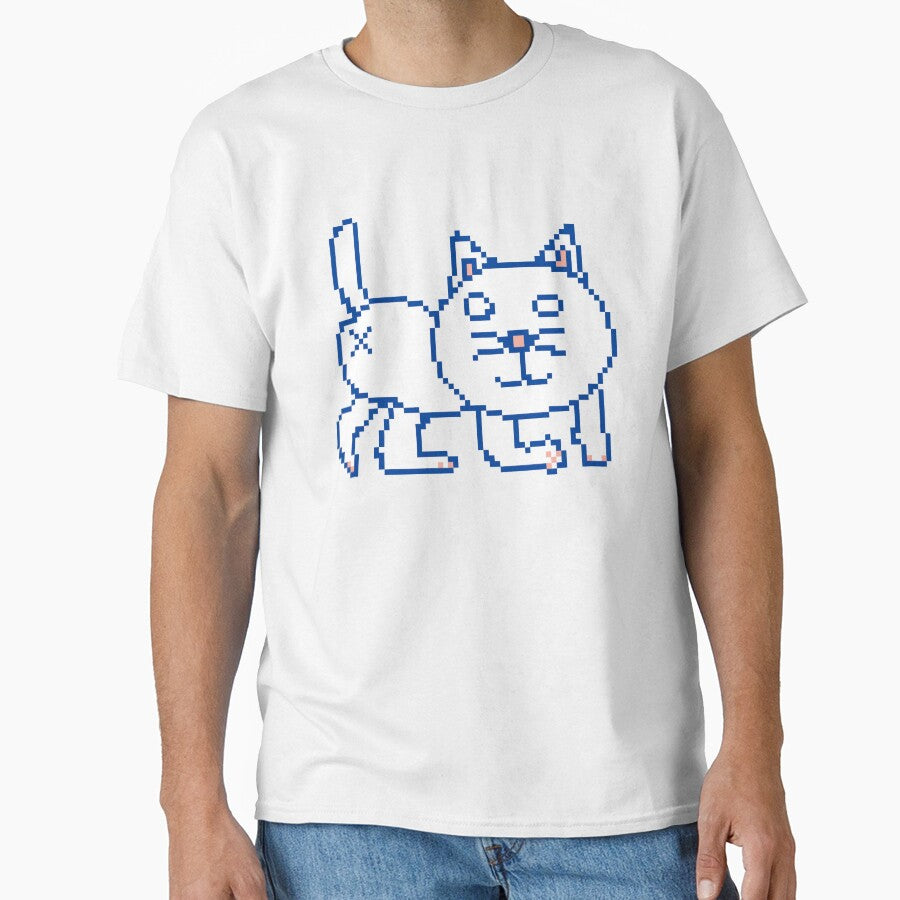 White Pixel Cat by Snoot-Stickers