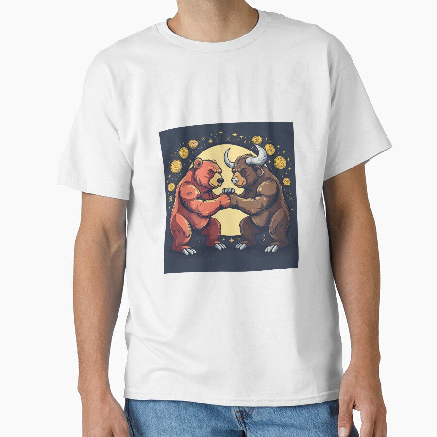 Crypto Clash: Bear vs Bull Arm Wrestling Challenge! by Liseri T-Shirts, Hoodie, Sweatshirt | BlankRebels.com (Image 1)