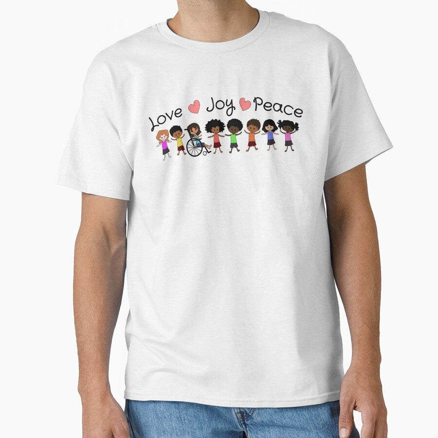 Love Joy Peace,  cute children by nutmegfairy T-Shirts, Hoodie, Sweatshirt | BlankRebels.com (Image 1)