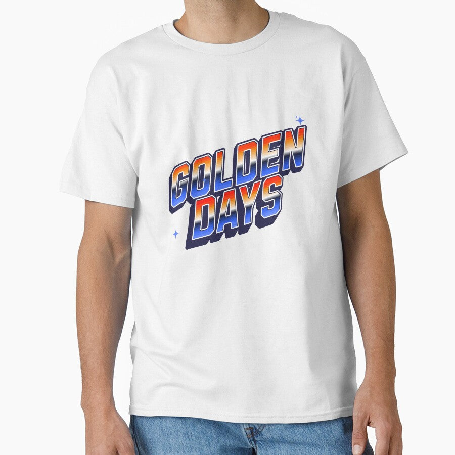 Golden Days: 90s Nostalgia Typography by CyberYogi T-Shirts, Hoodie, Sweatshirt | BlankRebels.com (Image 1)