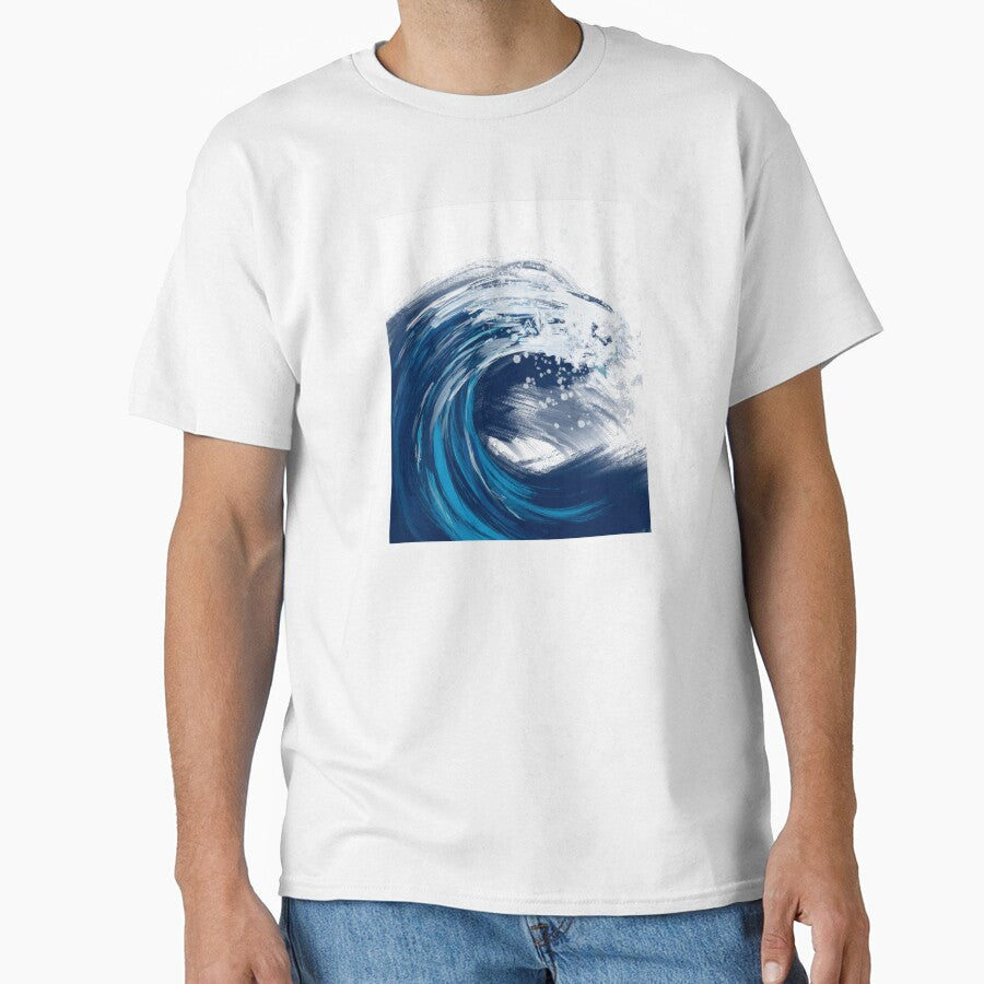 HANDMADE PAINT- OCEAN - OCEAN WAVES ART - ART WAVES - ART OCEAN - OCENA LOVER by Tropical Blood T-Shirts,... (Image 1)