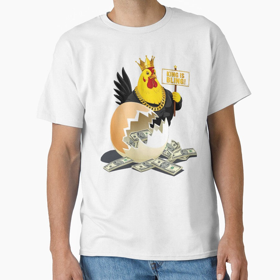 Egg Price: King is Bling – The Golden Inflation by RvinJo8 T-Shirts, Hoodie, Sweatshirt | BlankRebels.com (Image 1)