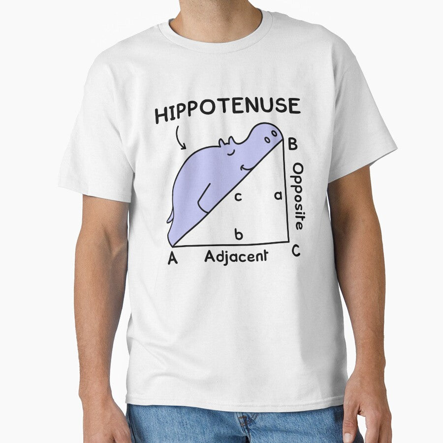 Hippotenuse, Hypotenuse Math Pun by TashaVector T-Shirts, Hoodie, Sweatshirt | BlankRebels.com (Image 1)