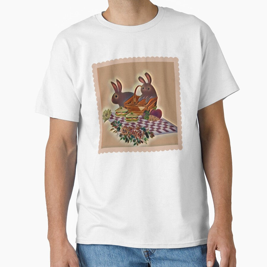 Cottagecore Bunny Picnic by Jessi-Sketches T-Shirts, Hoodie, Sweatshirt | BlankRebels.com (Image 1)