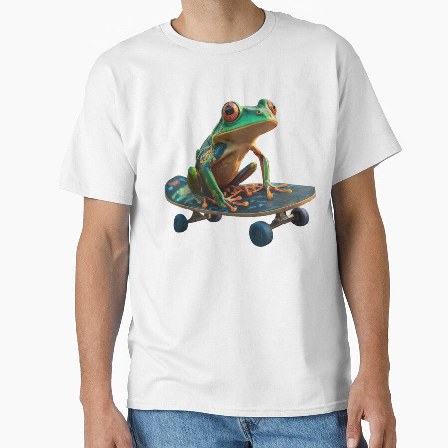 FROG ON A SKATEBOARD by Obinne T-Shirts, Hoodie, Sweatshirt | BlankRebels.com (Image 1)