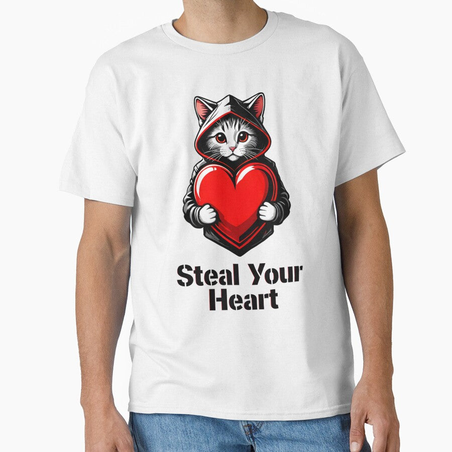 Steal Your Heart Hoodie Kitten Art by AnnDesignStudio T-Shirts, Sweatshirt | BlankRebels.com (Image 1)