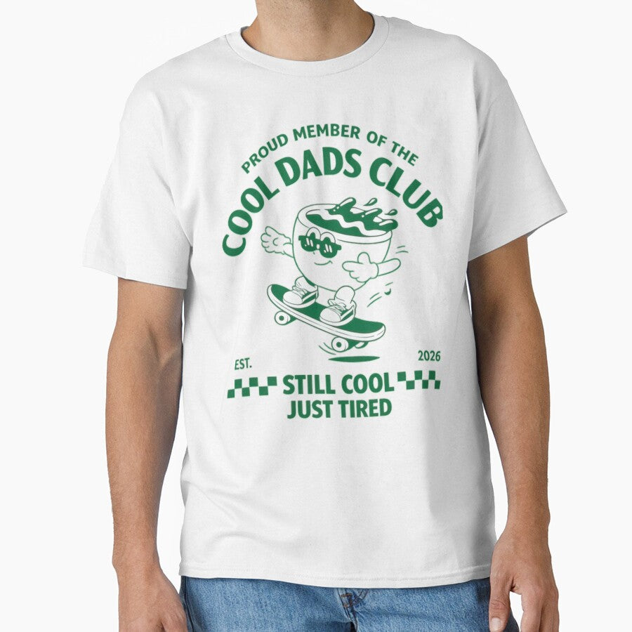Cool Dads Club Skateboarding Funny Dad Life Humor Gift Classic T-Shirt by Animalfacts002