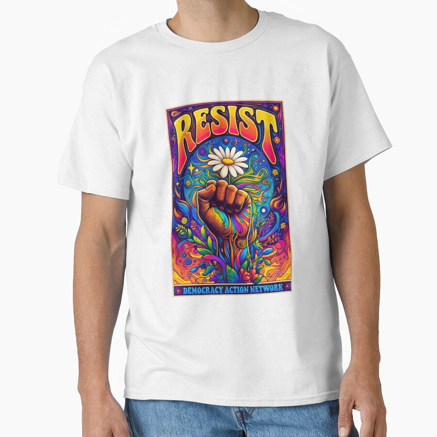 Resist with Raised Fist by DemocracyAction T-Shirts, Hoodie, Sweatshirt | BlankRebels.com (Image 1)