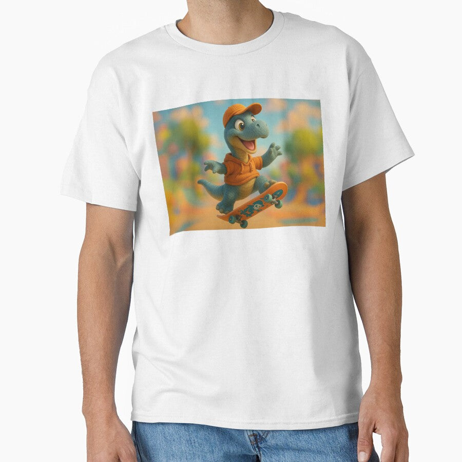 Skater Xenoposeidon Dinosaur by Sillytoe T-Shirts, Hoodie, Sweatshirt | BlankRebels.com (Image 1)