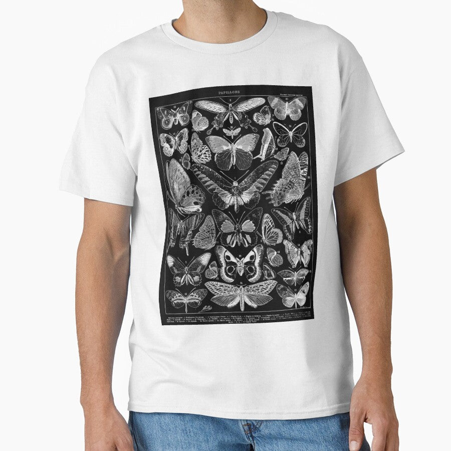 Vintage Butterfly Chart Adolphe Millot by ind3finite T-Shirts, Hoodie, Sweatshirt | BlankRebels.com (Image 1)