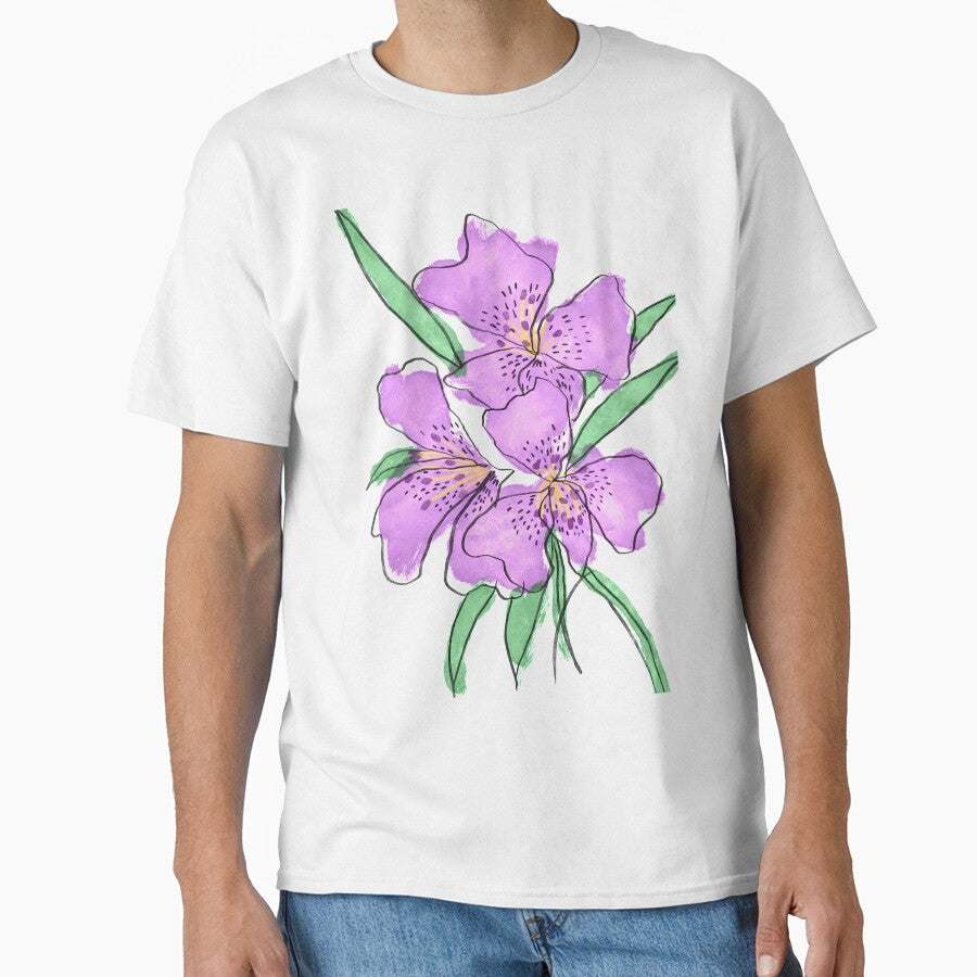 Freesias Botanical Illustration by meganamey T-Shirts, Hoodie, Sweatshirt | BlankRebels.com (Image 1)