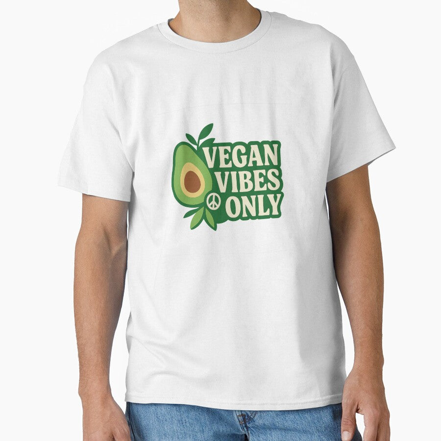 Vegan Vibes Only Shirt – Bold Ethical Vegan Statement Tee for Plant-Based Lifestyles by DJCApparel Hoodie,... (Image 1)