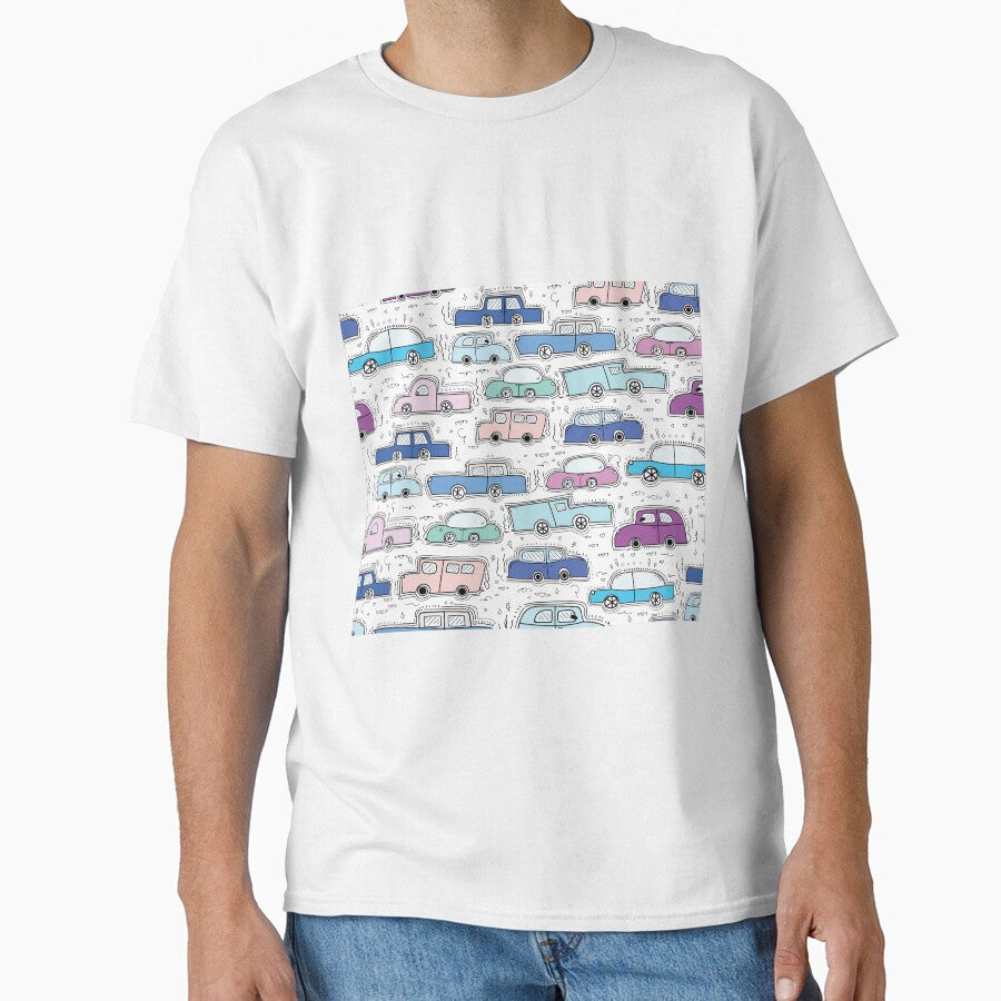 Colorful Doodle Cars by AnastasiaDesign T-Shirts, Hoodie, Sweatshirt | BlankRebels.com (Image 1)