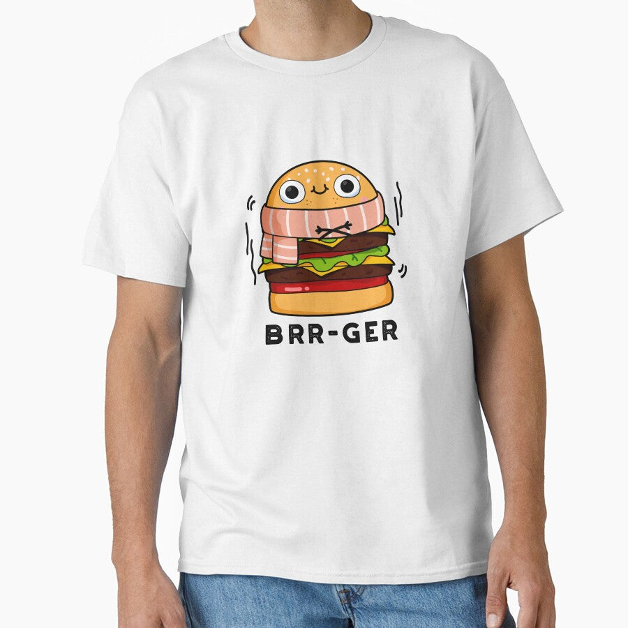 Brr-ger Funny Burger Puns by punnybone T-Shirts, Hoodie, Sweatshirt | BlankRebels.com (Image 1)