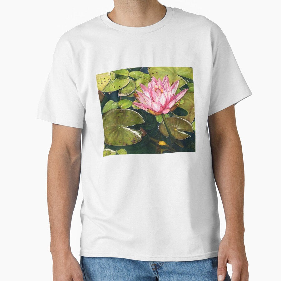 Water Lily at the Biltmore Gardens by Suzannah Alexander T-Shirts, Hoodie, Sweatshirt | BlankRebels.com (Image 1)