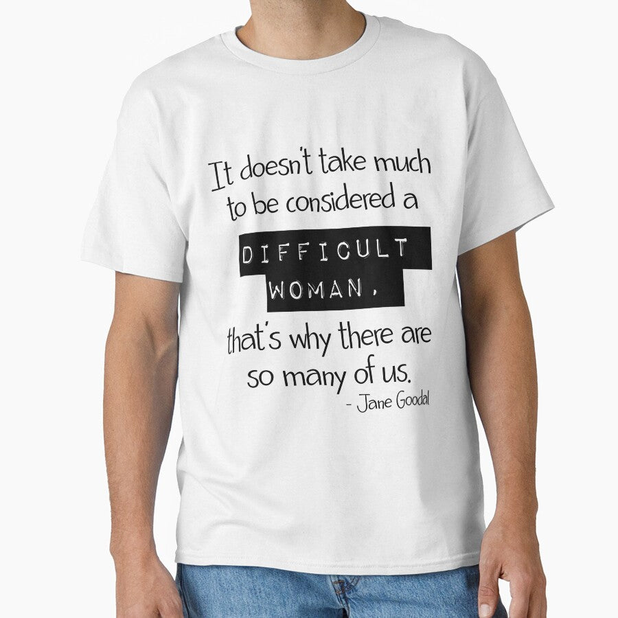 Difficult Woman (black text) by Swags T-Shirts, Hoodie, Sweatshirt | BlankRebels.com (Image 1)