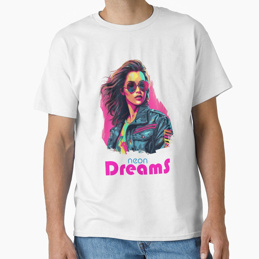 Neon Dreams - Bishop - Neon Cyberpunk Girl by AntibodyDP7 T-Shirts, Hoodie, Sweatshirt | BlankRebels.com (Image 1)