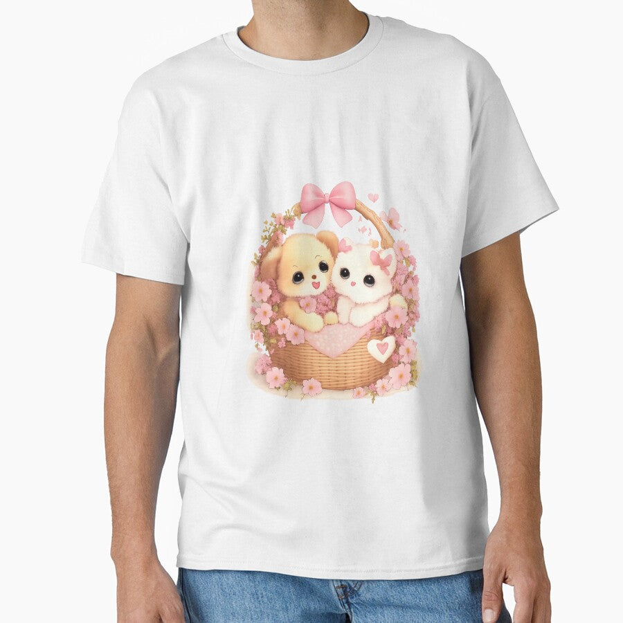 Classic Kawaii Basket Love – Soft Cute Companions by kimkosovo