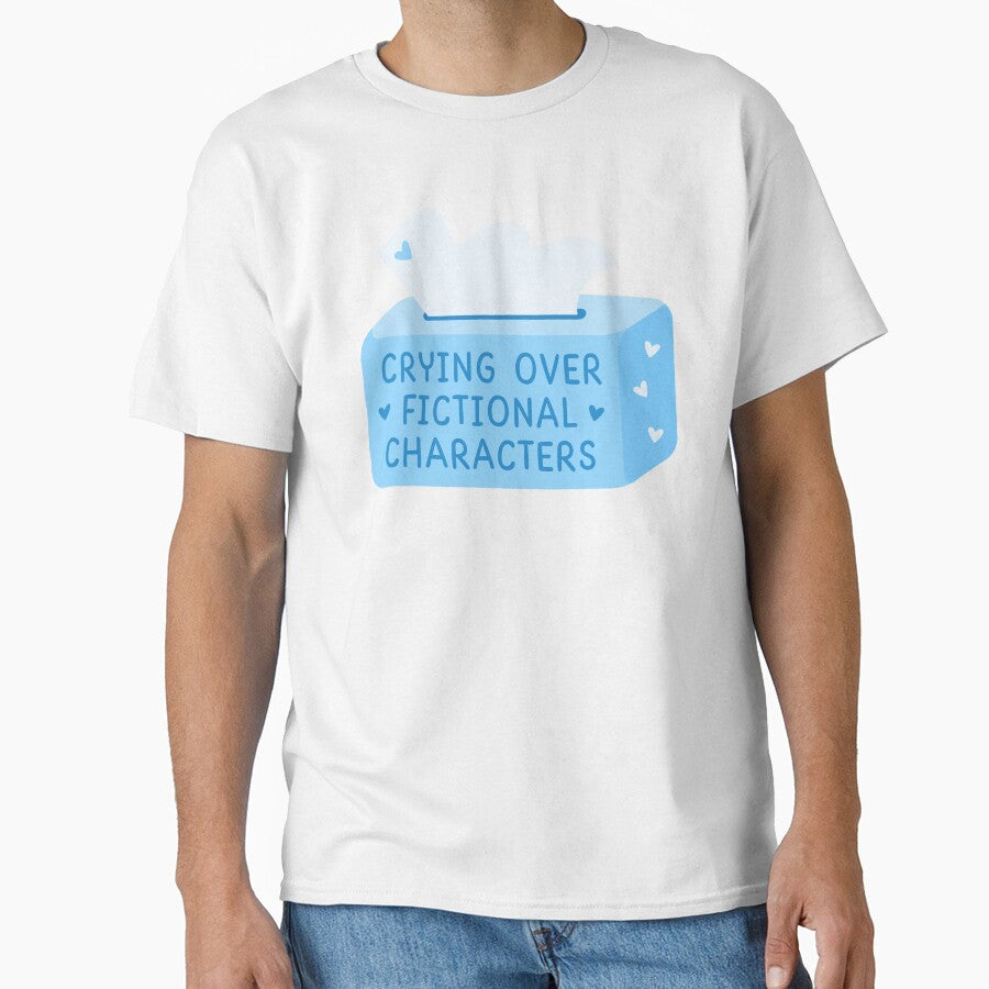 Crying over fictional characters light blue tissue box by Taiga-Design