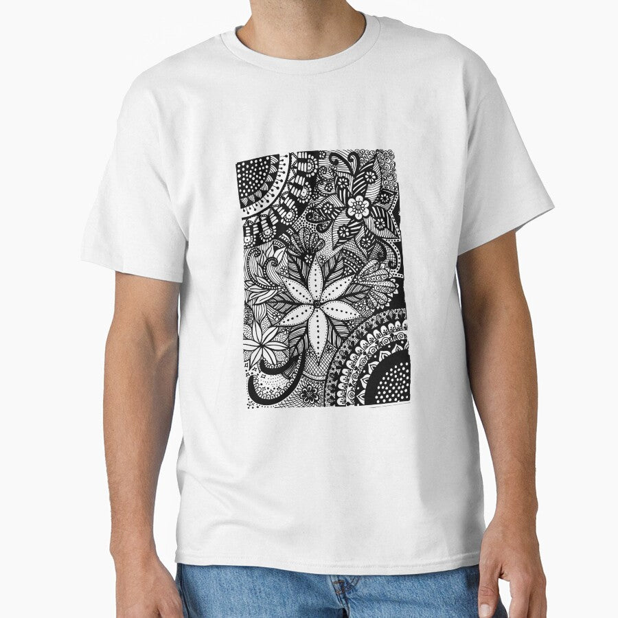 Floral Pattern Zen by CatgoDigital T-Shirts, Hoodie, Sweatshirt | BlankRebels.com (Image 1)
