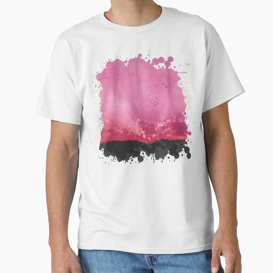 Purple Sunset - Watercolor Painting by Unaiza Khalid T-Shirts, Hoodie, Sweatshirt | BlankRebels.com (Image 1)
