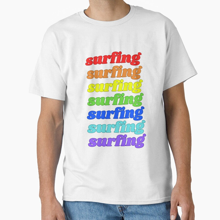 Surfing Rainbow T-Shirts, Hoodie, Sweatshirt