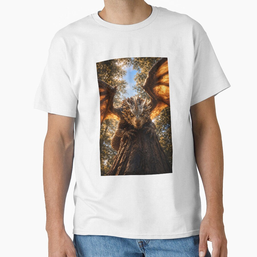 Ancient Tree Guardian Dragon – Mystical Forest Fantasy Art by DrakariArt T-Shirts, Hoodie, Sweatshirt (Image 1)