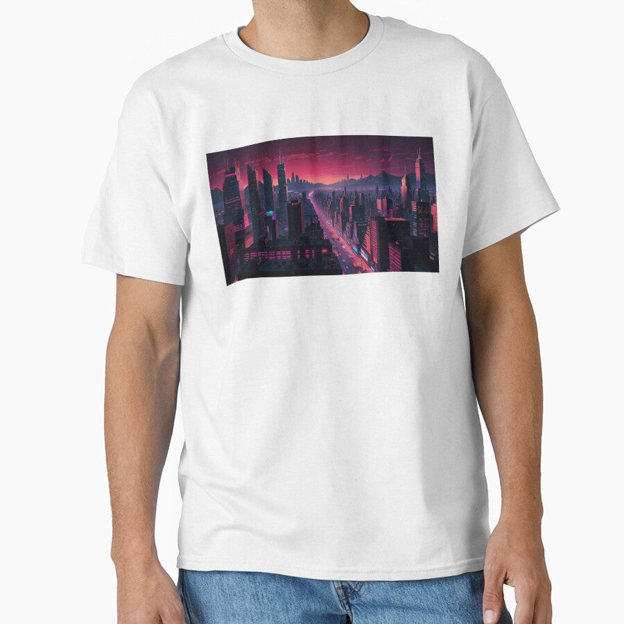 004 Cyberpunk City Street by Alexis Art Collection T-Shirts, Hoodie, Sweatshirt | BlankRebels.com (Image 1)
