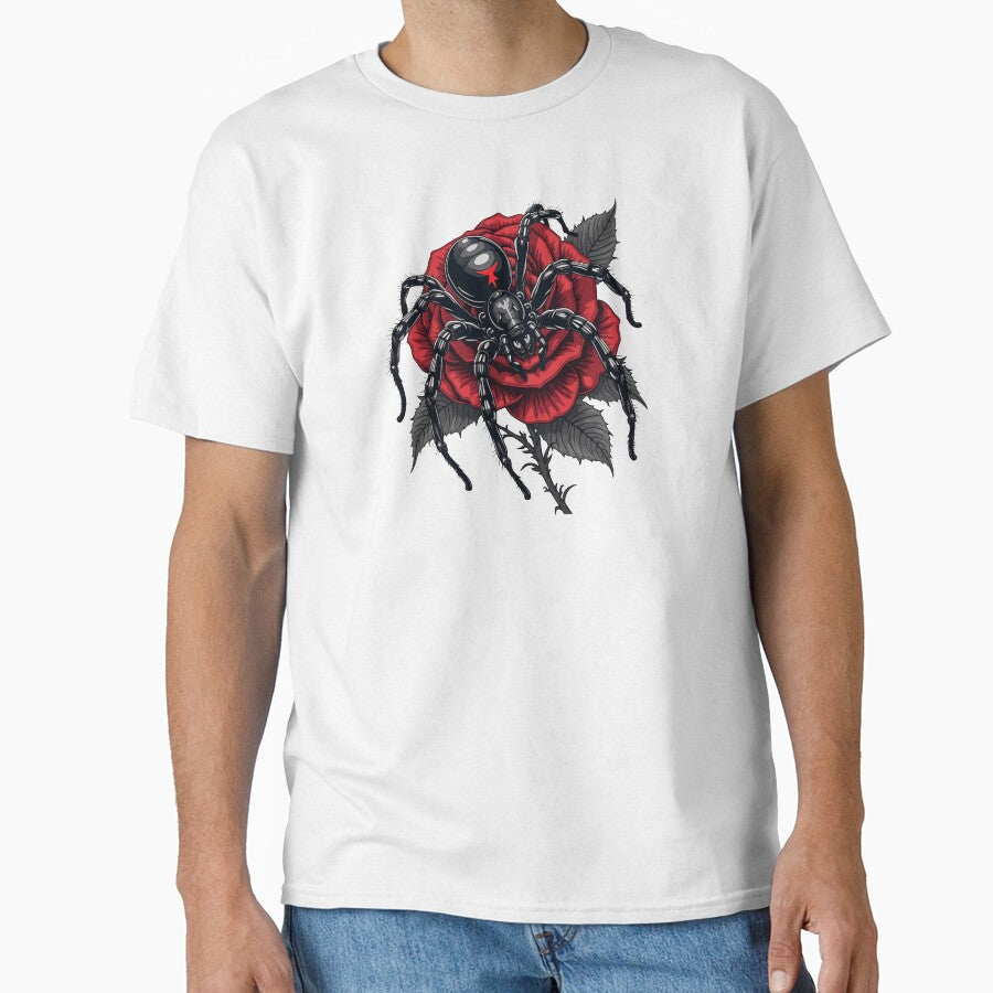 Gothic Spider Rose by VibeTCreations T-Shirts, Hoodie, Sweatshirt | BlankRebels.com (Image 1)