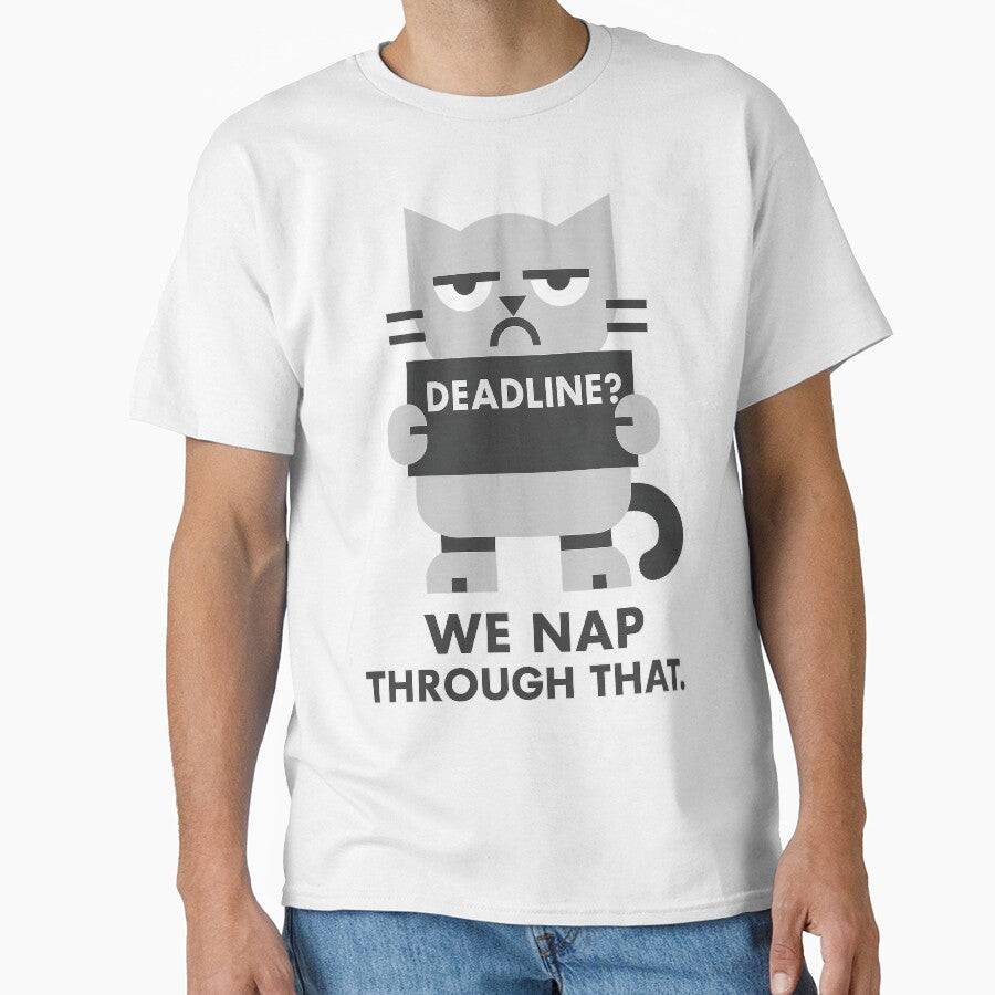 Deadline? We Nap Through That – Funny Hoodie and T-Shirt for Remote Workers – Cozy Introvert Design by... (Image 1)