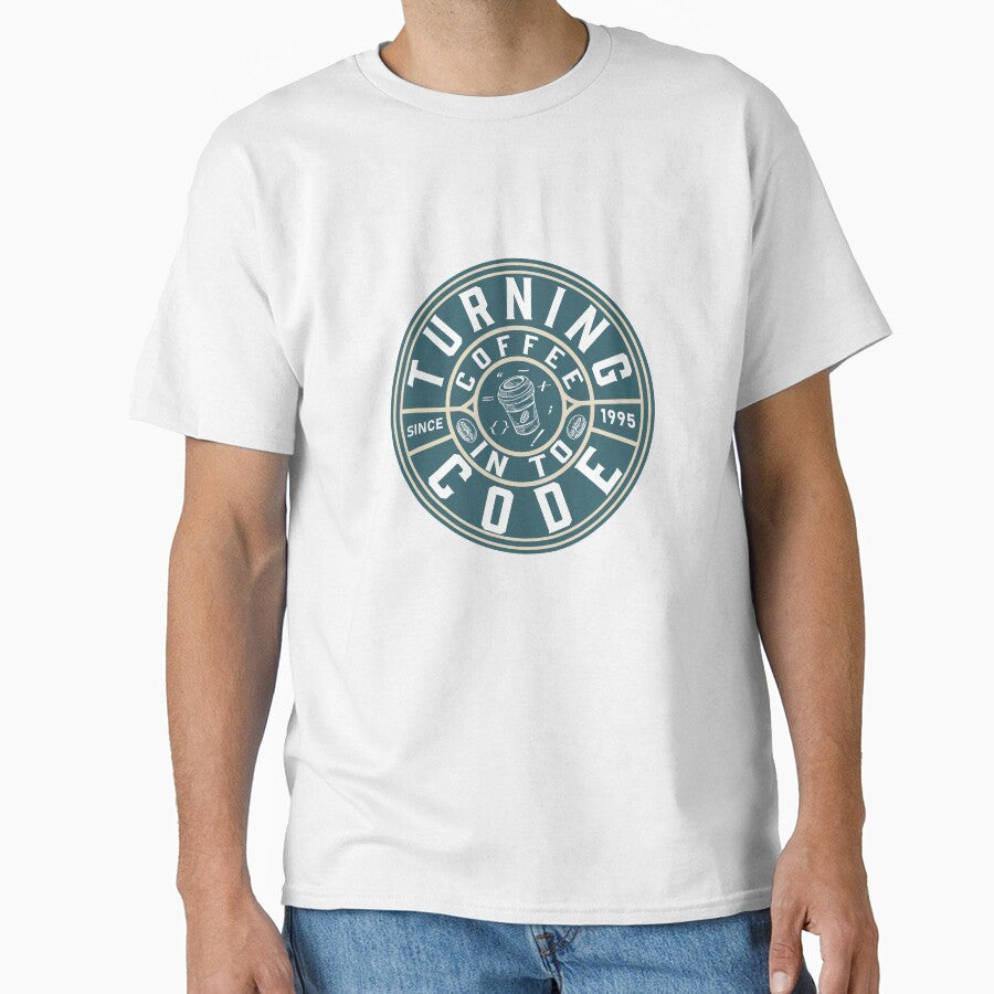 Turning coffee into code since 1995 by Code  Monkeys T-Shirts, Hoodie, Sweatshirt | BlankRebels.com (Image 1)