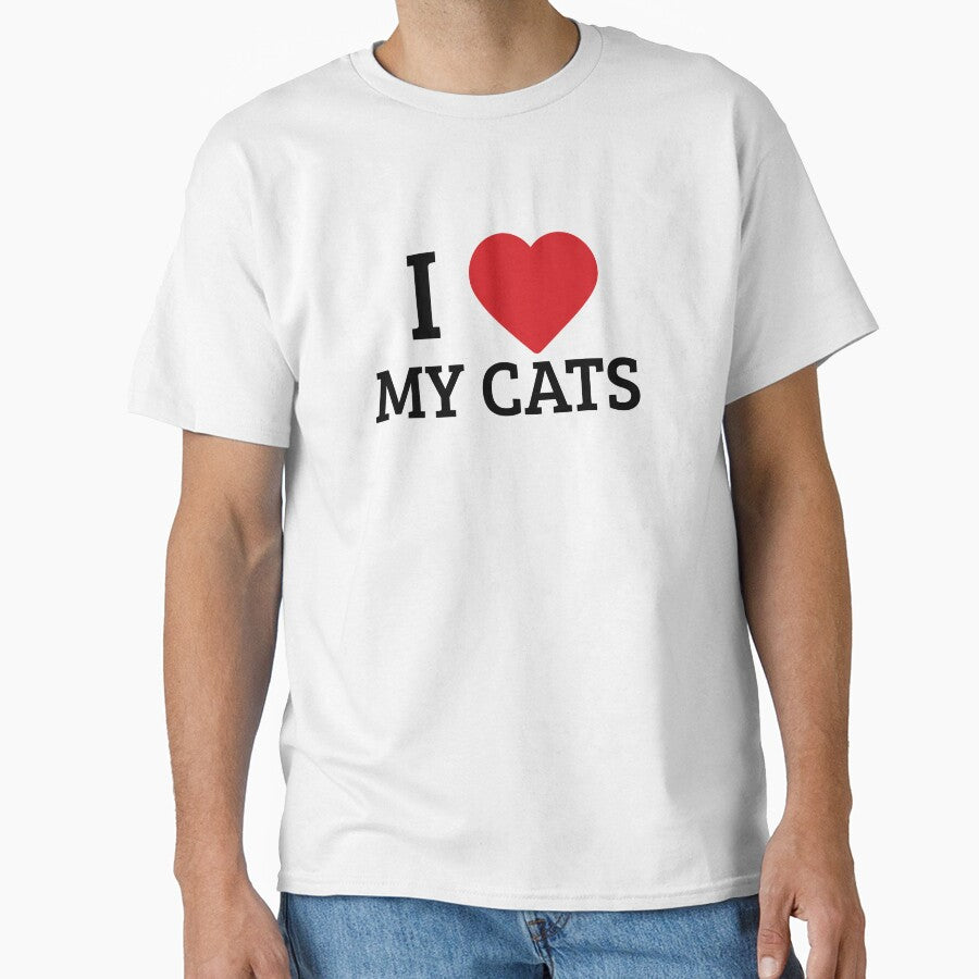 I Love My Cats T-Shirt, Hoodie & Sticker | Cat Lover Gifts by Kaylews_Designs Sweatshirt | BlankRebels.com (Image 1)