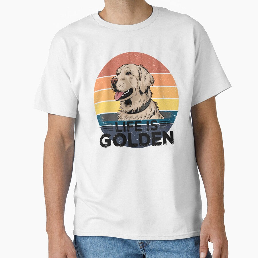 Life Is Golden With a Retriever by Zibis09 T-Shirts, Hoodie, Sweatshirt | BlankRebels.com (Image 1)