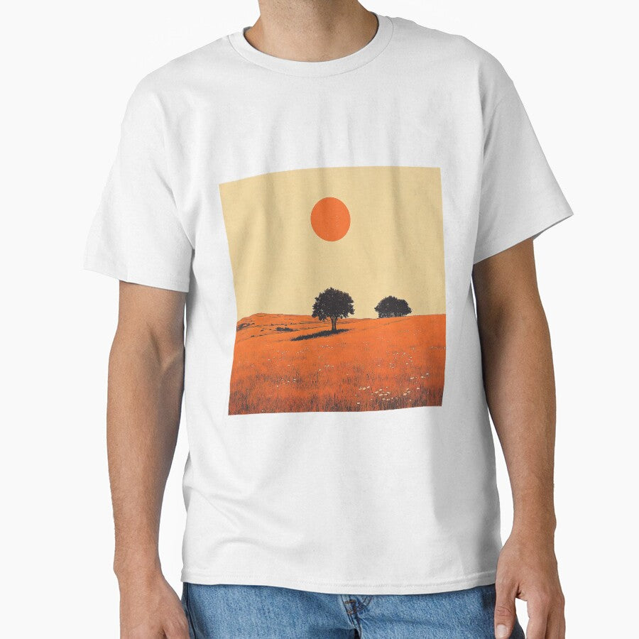 Copy of  Sunset in a grass field by Zen Lael T-Shirts, Hoodie, Sweatshirt | BlankRebels.com (Image 1)