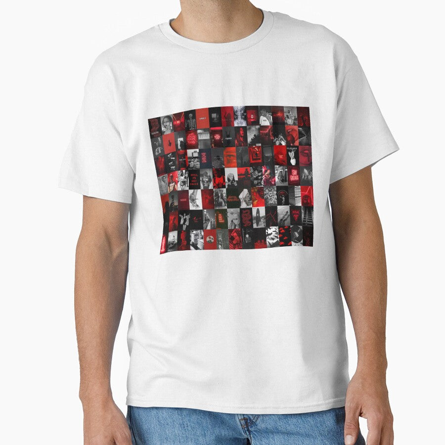 Red and Black Grunge Aesthetic Collage by sndparisian T-Shirts, Hoodie, Sweatshirt | BlankRebels.com (Image 1)