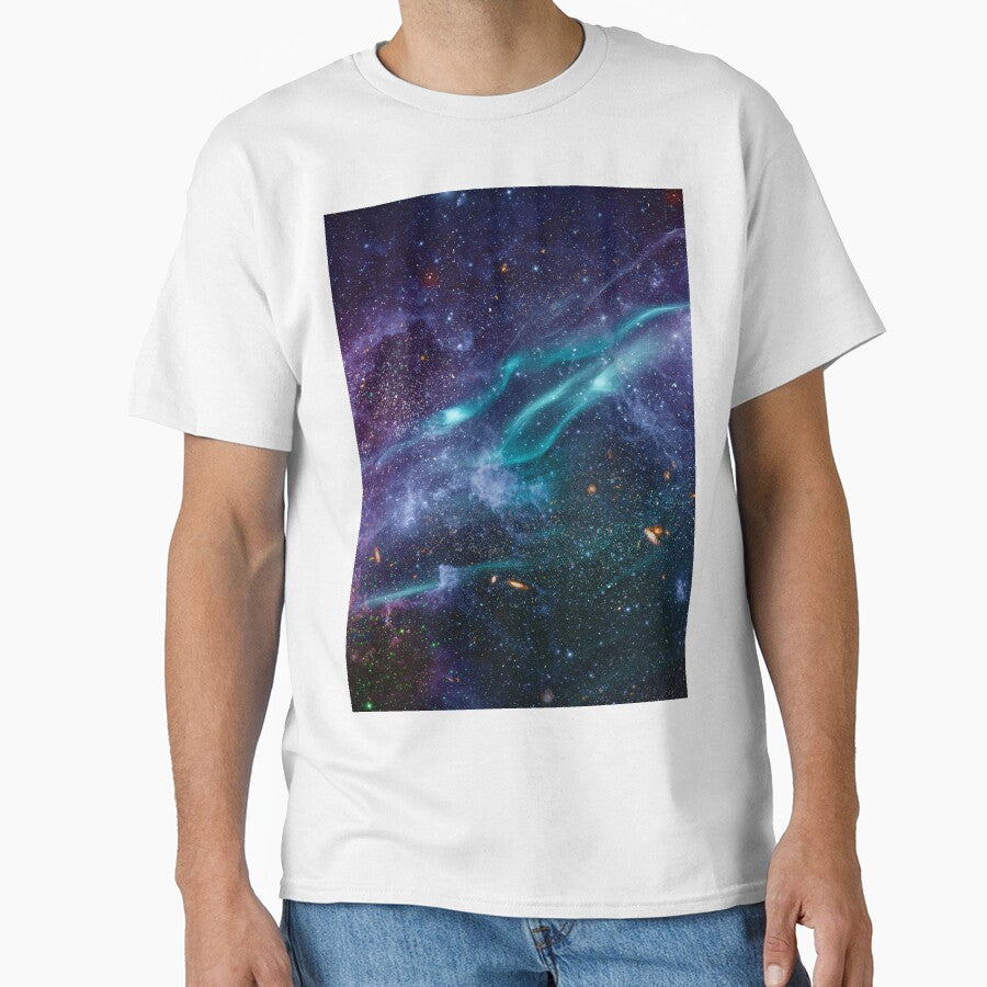Purple & Blue Cosmic Star Galaxy by newburyboutique T-Shirts, Hoodie, Sweatshirt | BlankRebels.com (Image 1)