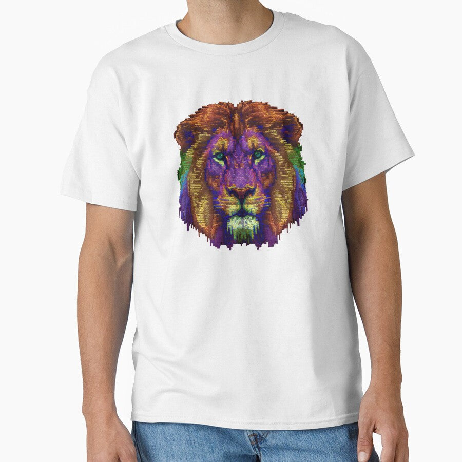 Colorful lion face. 2 by Pixelarium