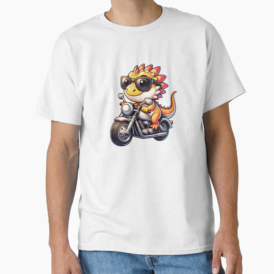 Cute Cool Bearded Dragon Riding A Motorcycle by TheAnimalZ00 T-Shirts, Hoodie, Sweatshirt | BlankRebels.com (Image 1)