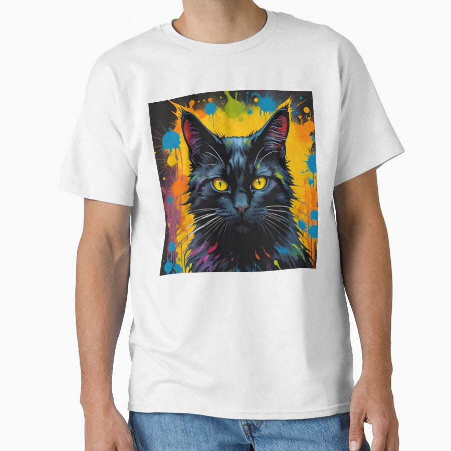 Demonic Halloween Cat: Haunting the Night by GrizzlyCollective T-Shirts, Hoodie, Sweatshirt | BlankRebels.com (Image 1)