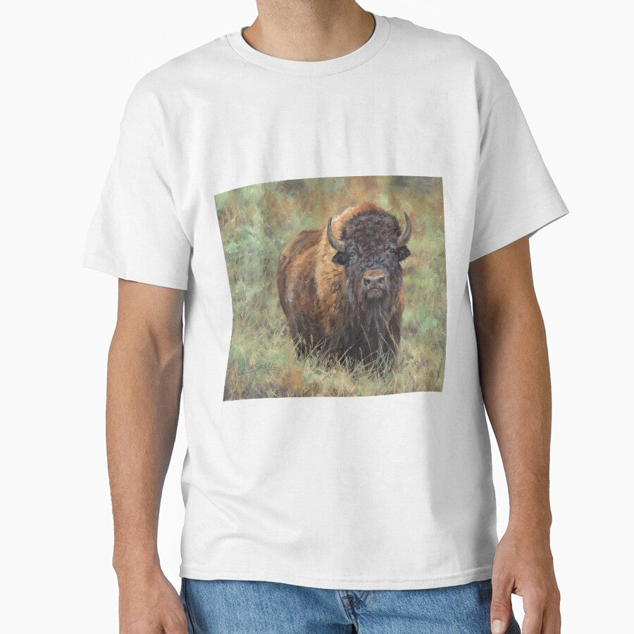 North American Bison by David Stribbling T-Shirts, Hoodie, Sweatshirt | BlankRebels.com (Image 1)