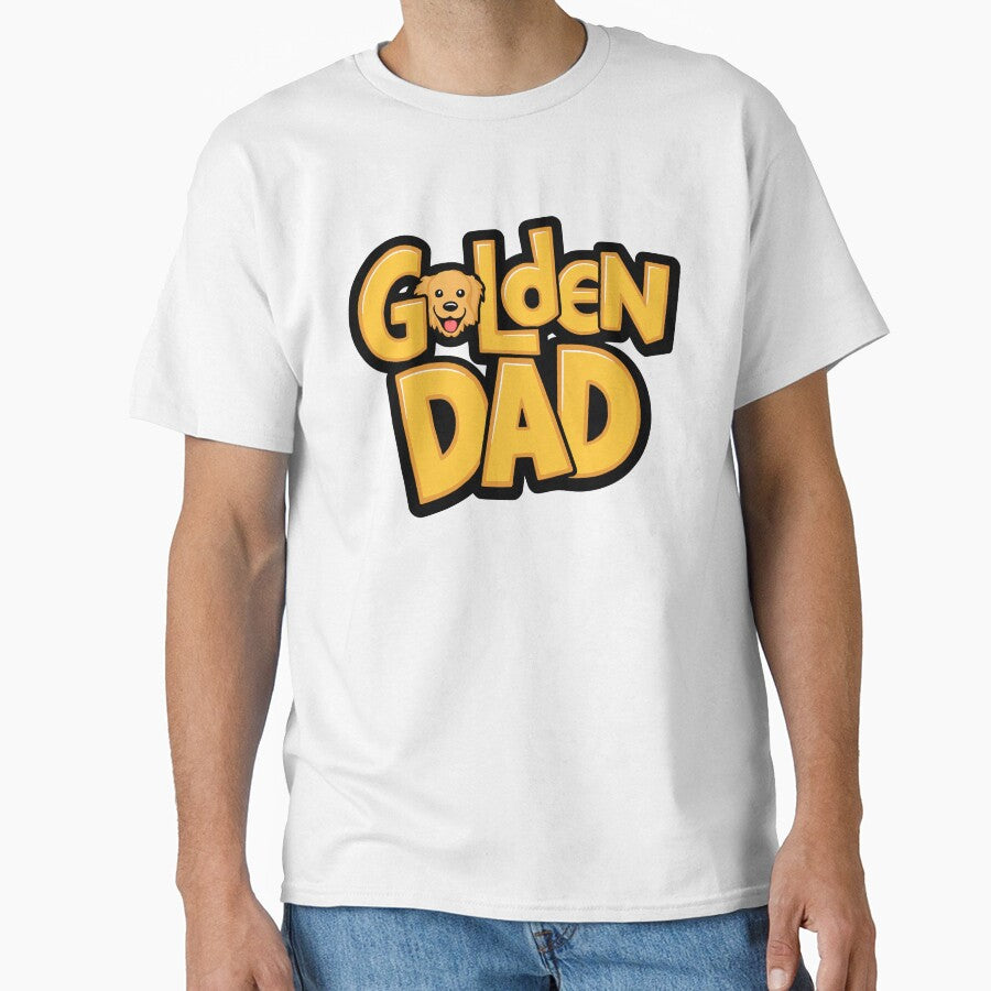 Golden Dad! Cute Golden Retriever Father by PMCreative T-Shirts, Hoodie, Sweatshirt | BlankRebels.com (Image 1)