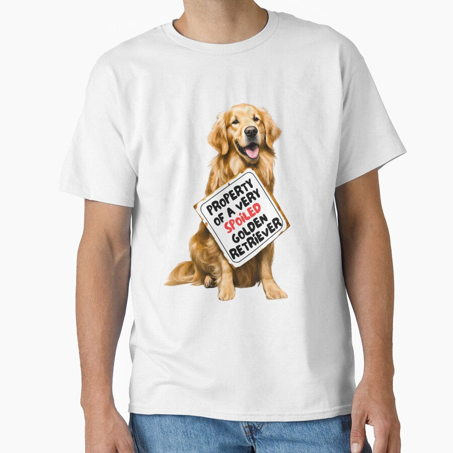Property of a Spoiled Golden Retriever by Fredster1966 T-Shirts, Hoodie, Sweatshirt | BlankRebels.com (Image 1)
