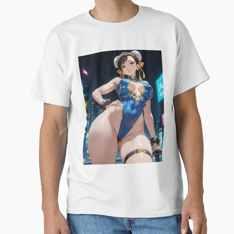 Chun-Li from Street fighter. cyberpunk wallpaper by Planet Utoppia T-Shirts, Hoodie, Sweatshirt | BlankRebels.com (Image 1)
