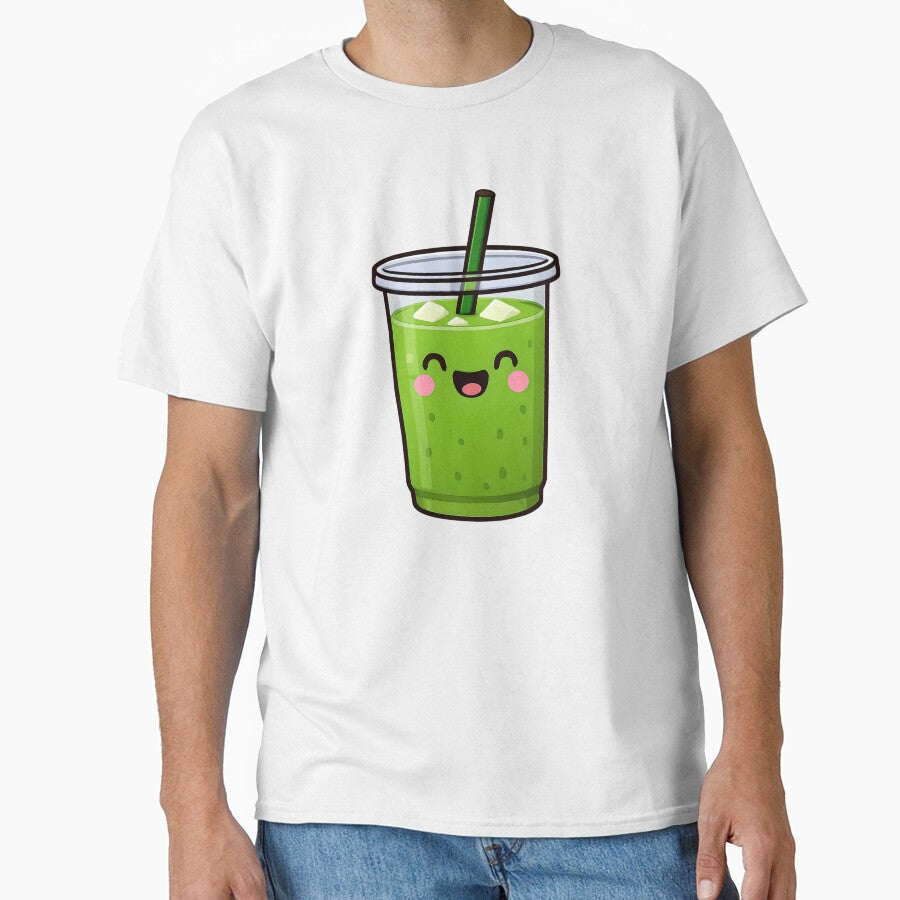 Iced matcha latte illustration by Gamma-Zone T-Shirts, Hoodie, Sweatshirt | BlankRebels.com (Image 1)