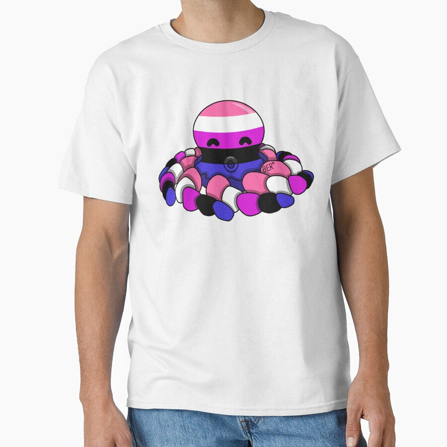 Gender Fluid Pride Fidget Octopus by SentABear T-Shirts, Hoodie, Sweatshirt | BlankRebels.com (Image 1)