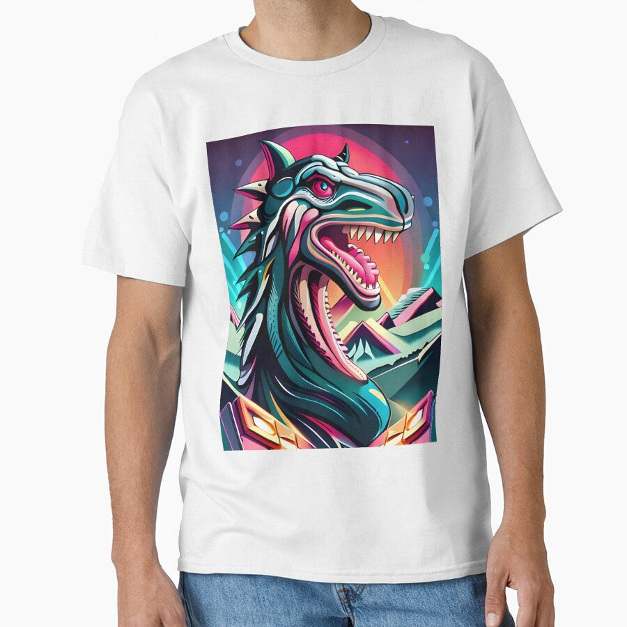 Dinosaur Retro Vintage Tshirt by Prahaano Designs Hoodie, Sweatshirt | BlankRebels.com (Image 1)