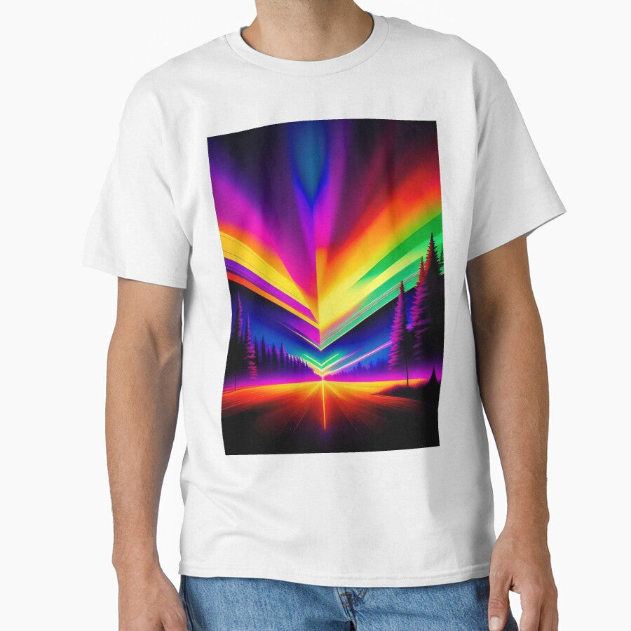 Neon Forest Abstract Art by Esterlane T-Shirts, Hoodie, Sweatshirt | BlankRebels.com (Image 1)